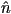 \hat{n}