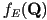 f_E(\mathbf{Q})