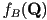 f_B(\mathbf{Q})