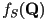 f_S(\mathbf{Q})